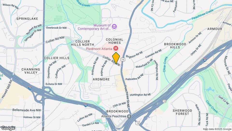 2 Collier Rd NW Mapa y Detalles de la Ubicación