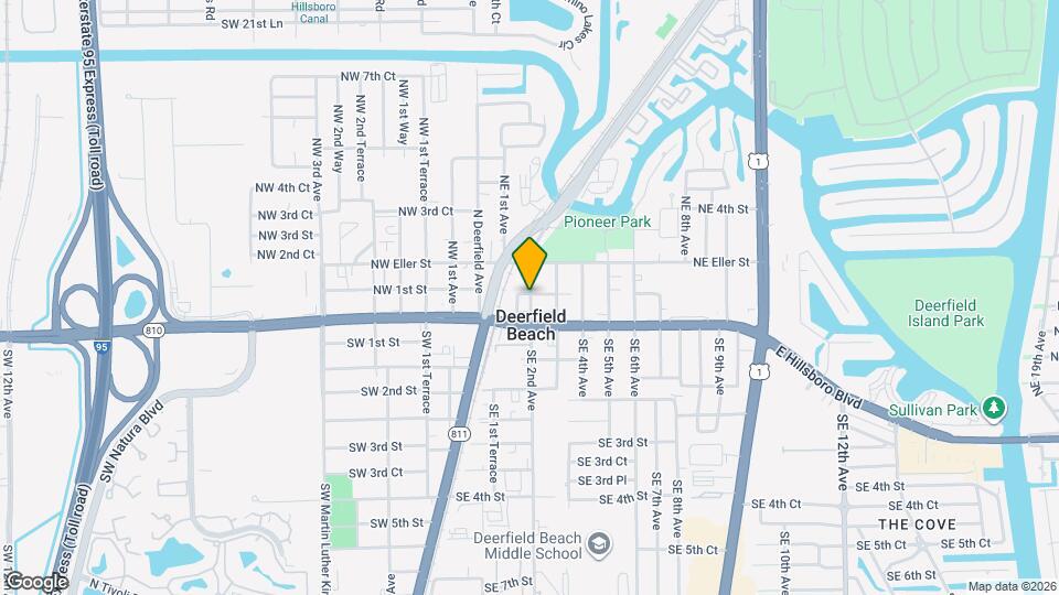 91 NE 2nd Ave Map and Location Details