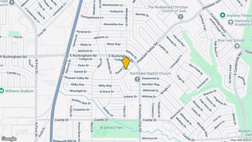 1121 Pleasant Valley Rd Map and Location Details
