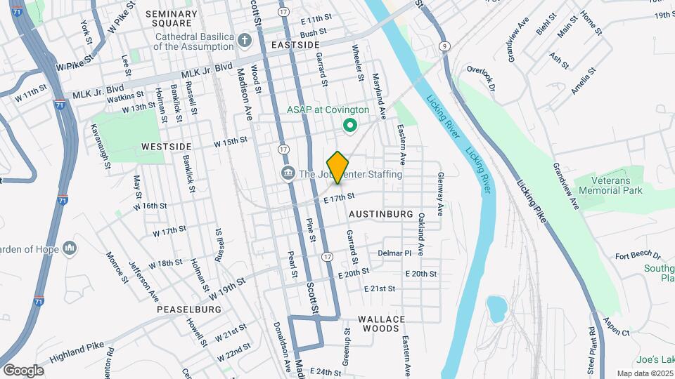 1611 Garrard St Map and Location Details