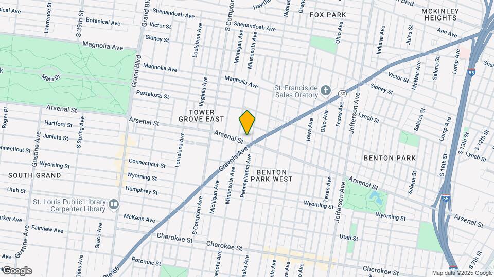 3011 Arsenal St Map and Location Details