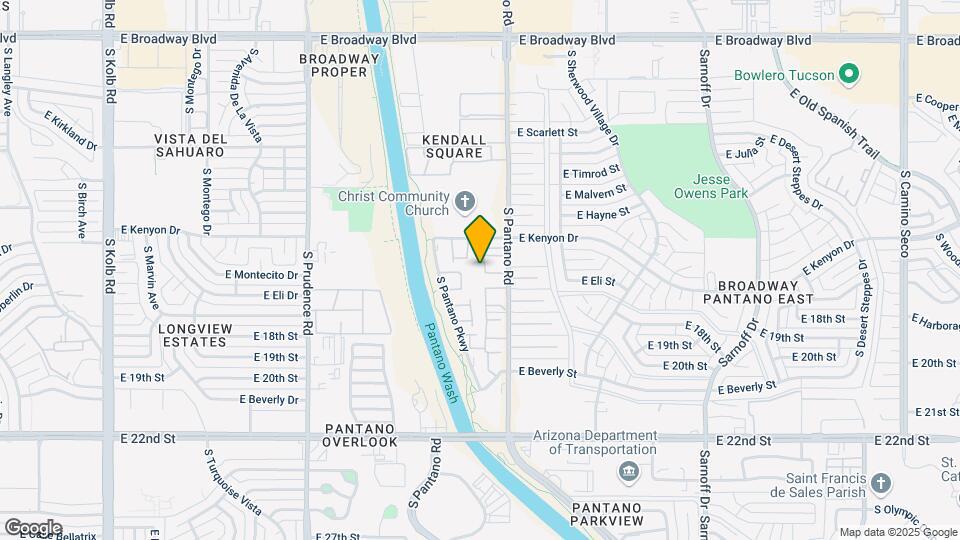 660 S Pantano Rd Map and Location Details