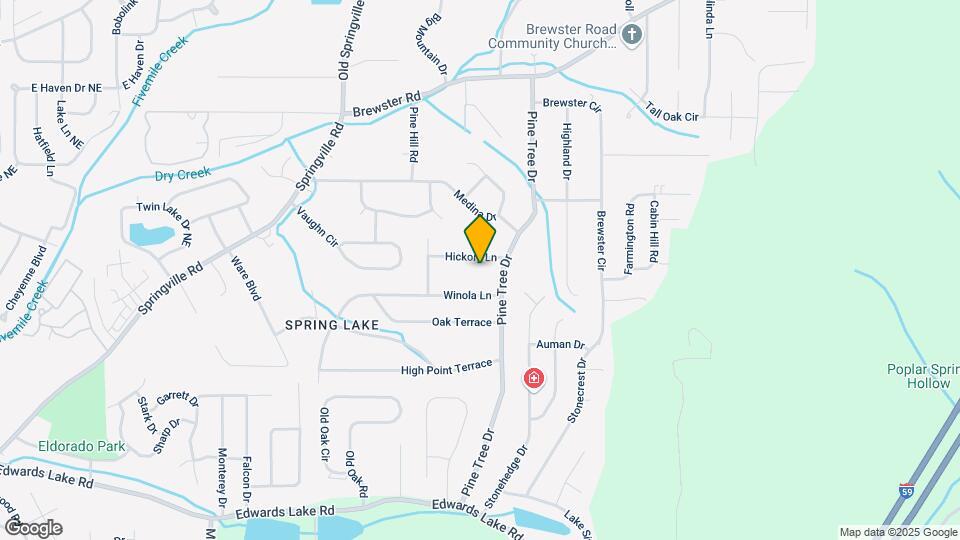 1437 Hickory Ln Map and Location Details