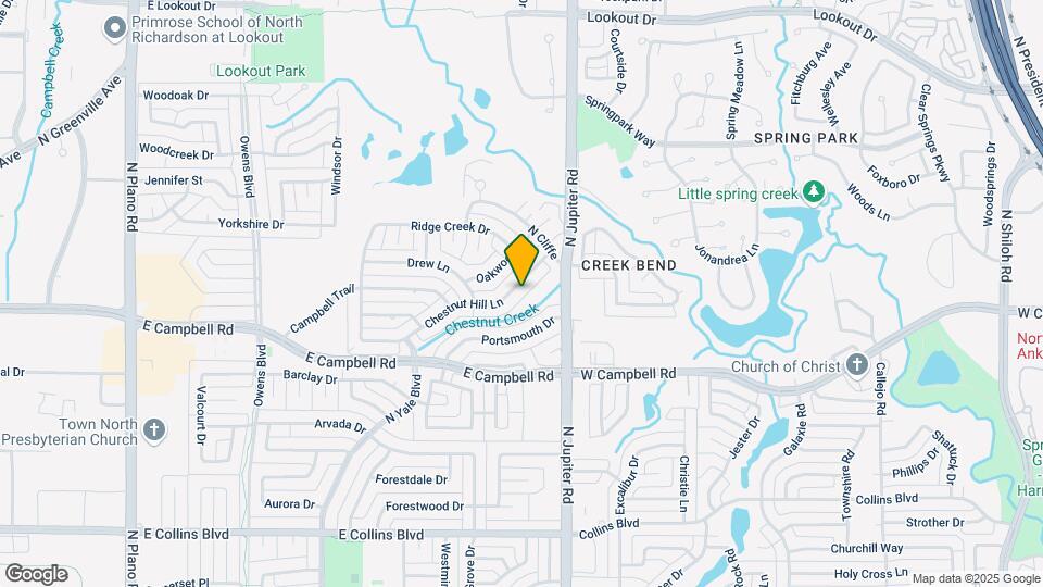 2104 Chestnut Hill Ln Map and Location Details