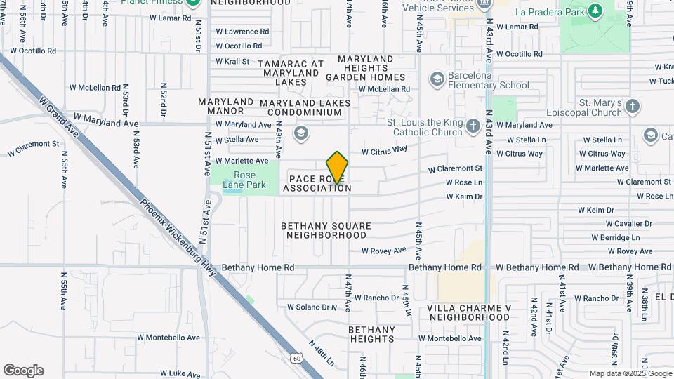 6316 N 47th Ave Map and Location Details