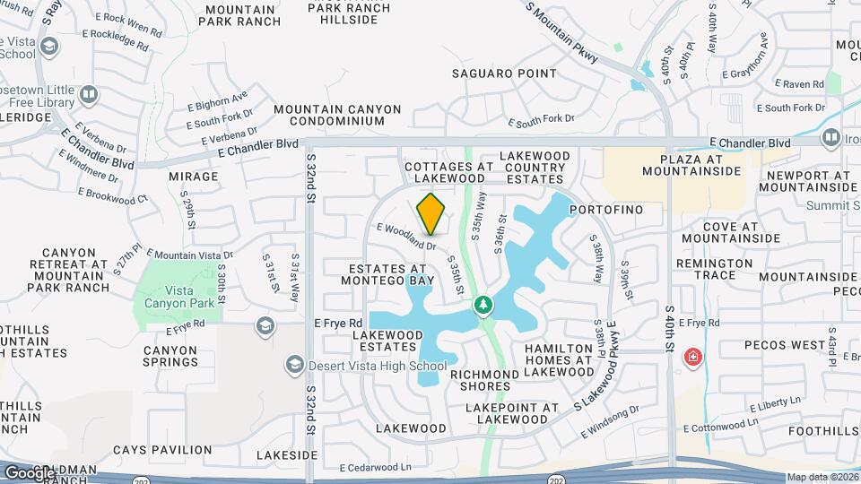 3422 E Woodland Dr Map and Location Details