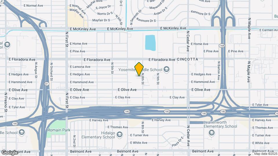 1275 N 8th St Map and Location Details