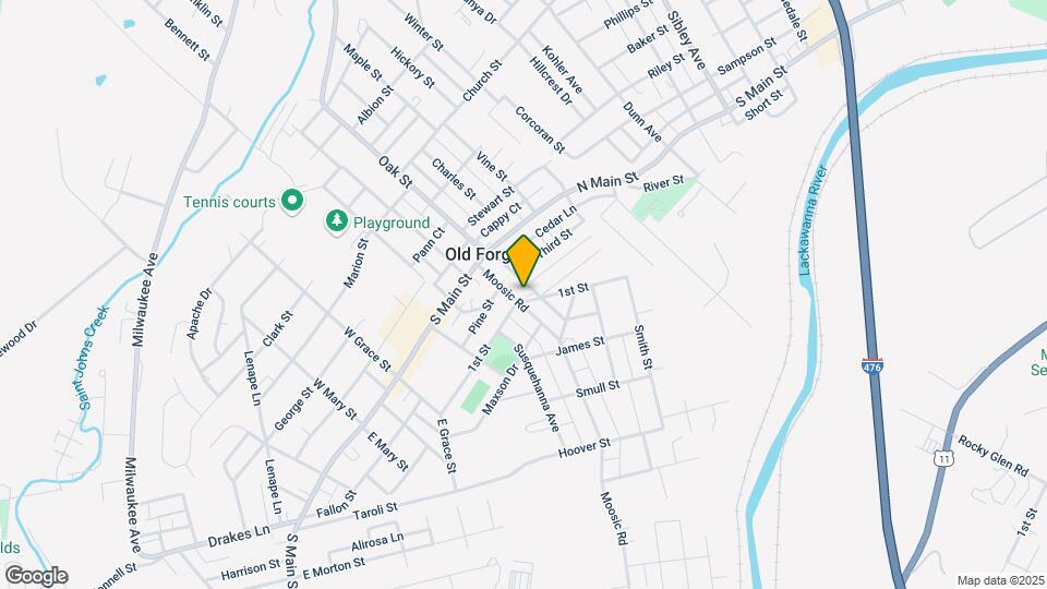 145 Moosic Rd, Unit 1 Map and Location Details