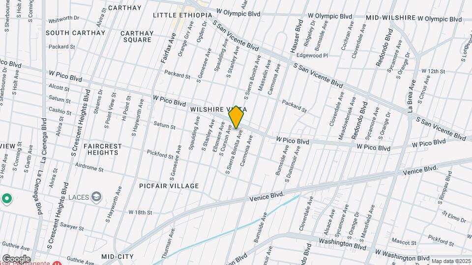 1415 S Sierra Bonita Ave Map and Location Details