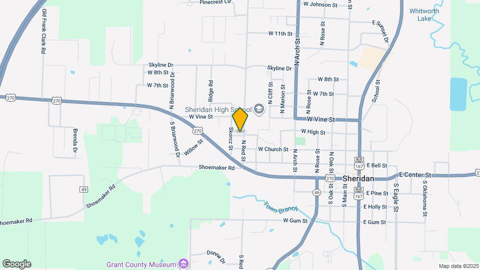 803 W High St Map and Location Details