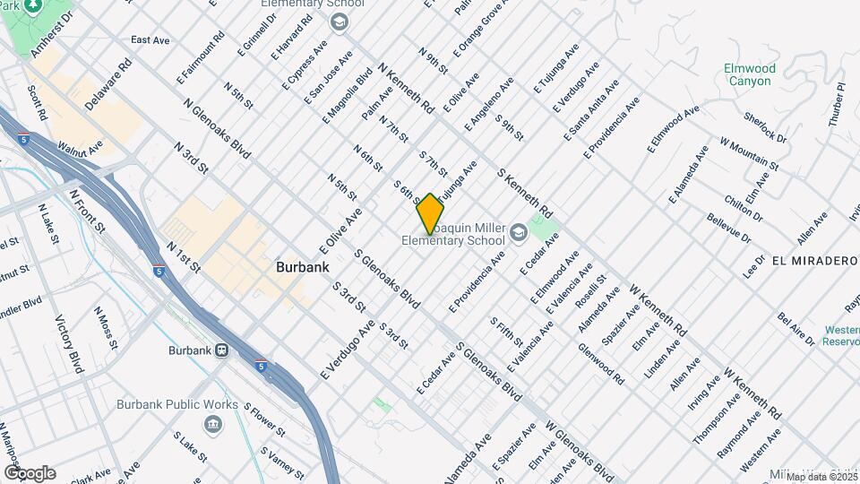 541 E Verdugo Ave Mapa y Detalles de la Ubicación