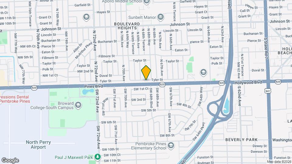 6860 Tyler St Map and Location Details