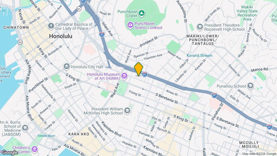 1032 Kinau St Map and Location Details