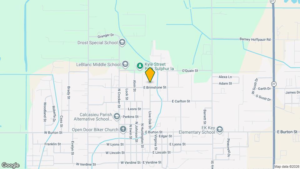 914 Live Oak St Map and Location Details