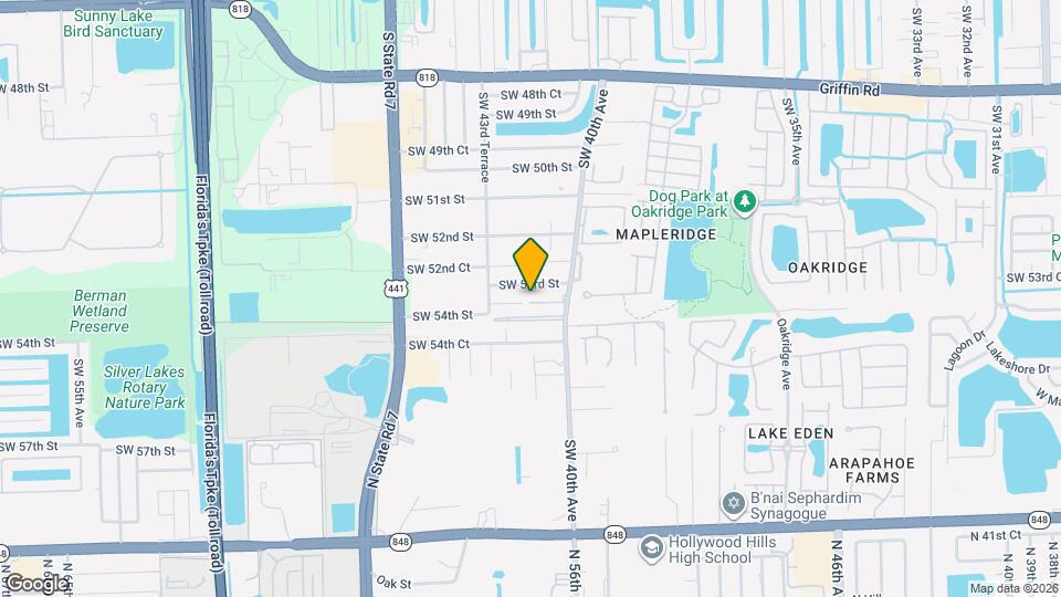 5343 SW 40th Ave Map and Location Details