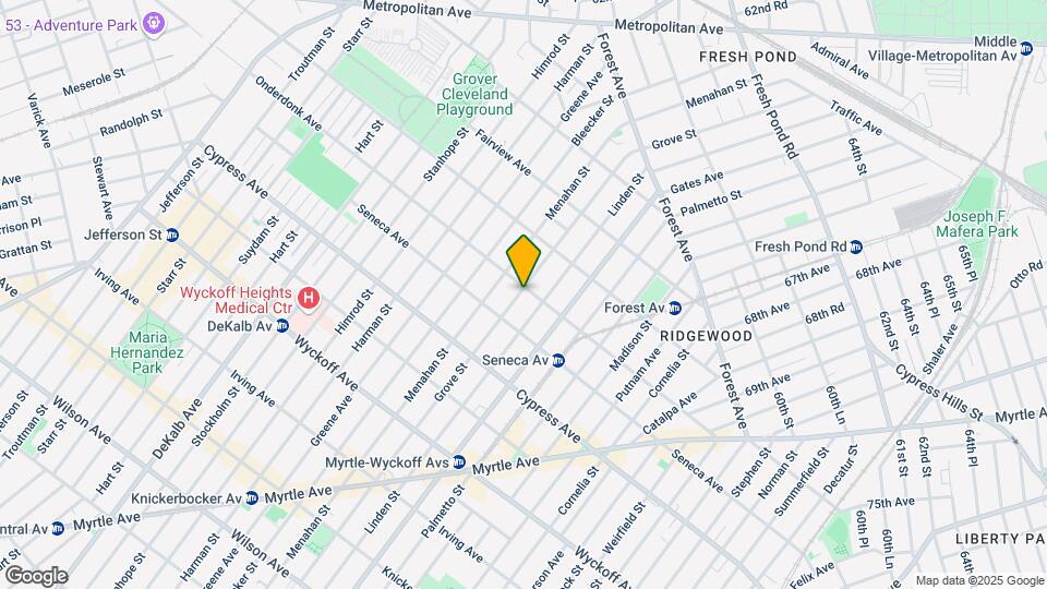604 Onderdonk Ave Mapa y Detalles de la Ubicación