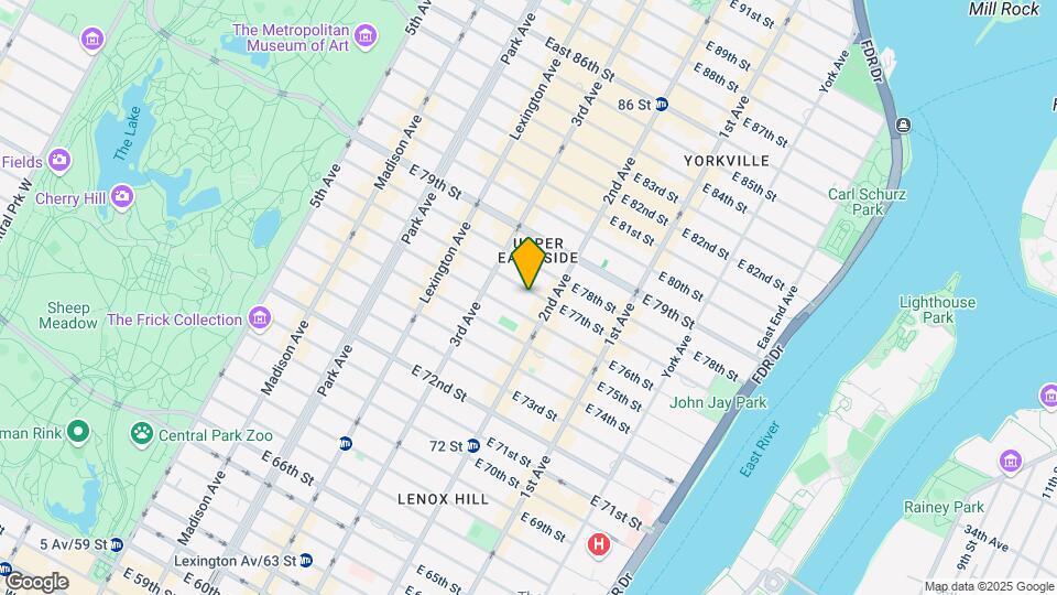 244 E 77th St Map and Location Details