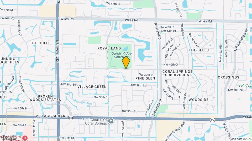 8460 NW 40th St Map and Location Details