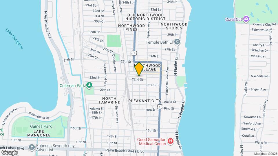 543 22nd St Map and Location Details