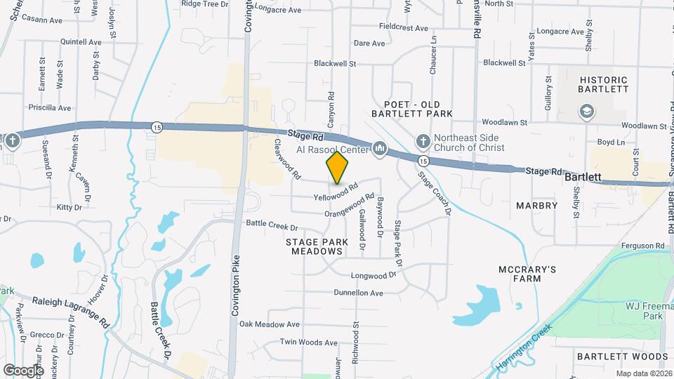 5234 Yellowood Rd Map and Location Details