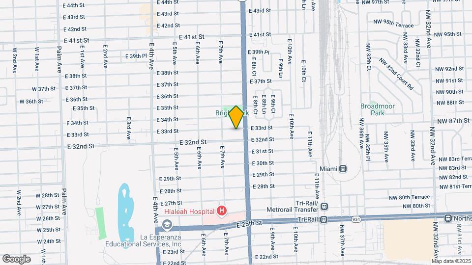 760 E 33rd St Map and Location Details