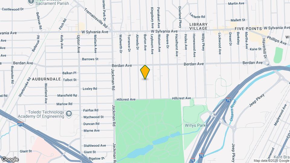 3627 Burton Ave Map and Location Details