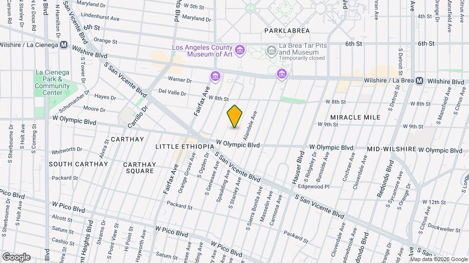 921 Spaulding Ave Map and Location Details