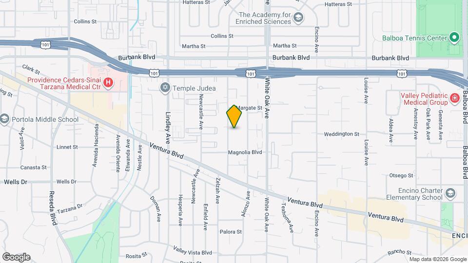 5250 Zelzah Ave Map and Location Details