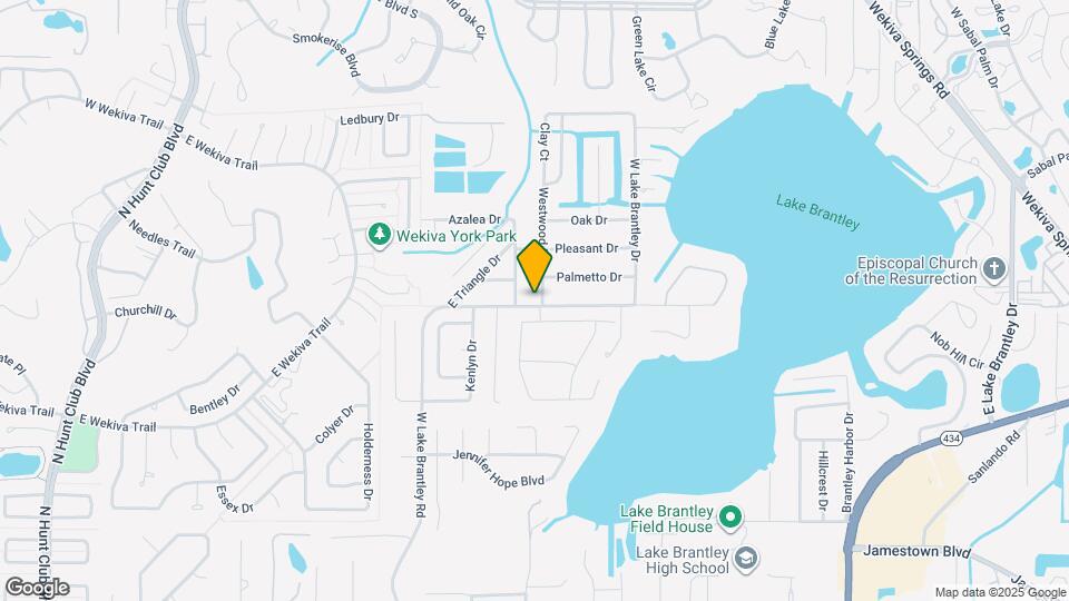 1850 W Lake Brantley Rd Map and Location Details