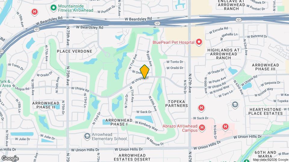 6934 W Kristal Way Map and Location Details