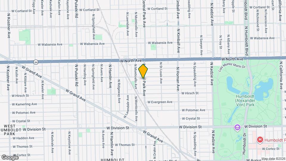 1448 N Central Park Ave, Unit J07P Mapa y Detalles de la Ubicación