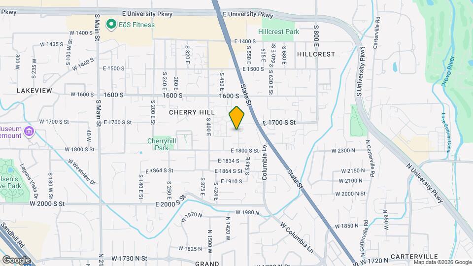 1738 S 500 E Map and Location Details