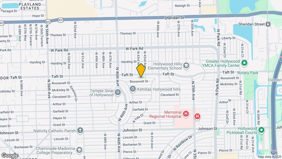 4215 Roosevelt St Map and Location Details