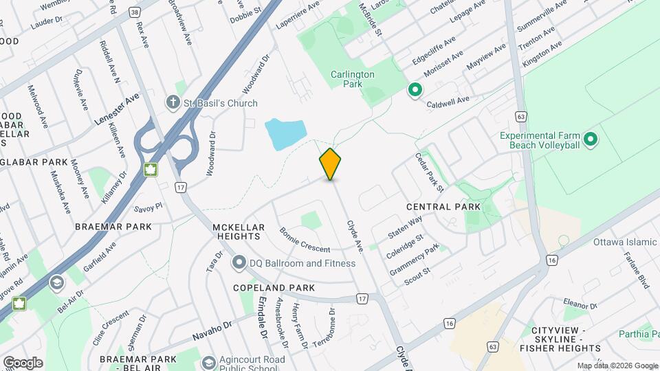 1102 Clyde Av Map and Location Details