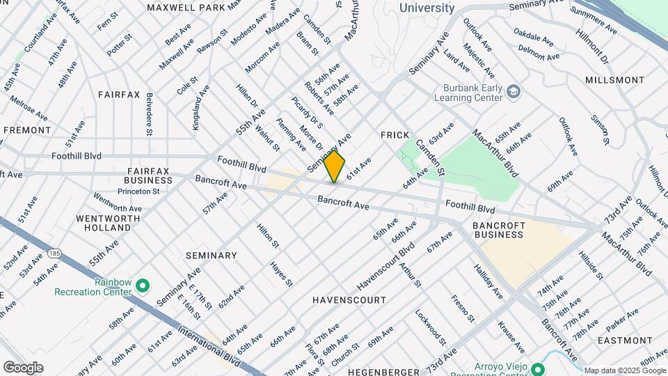 6033 Foothill Blvd Mapa y Detalles de la Ubicación