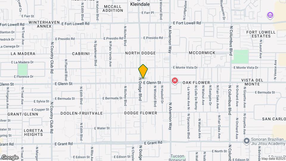 3707 E Glenn St Map and Location Details