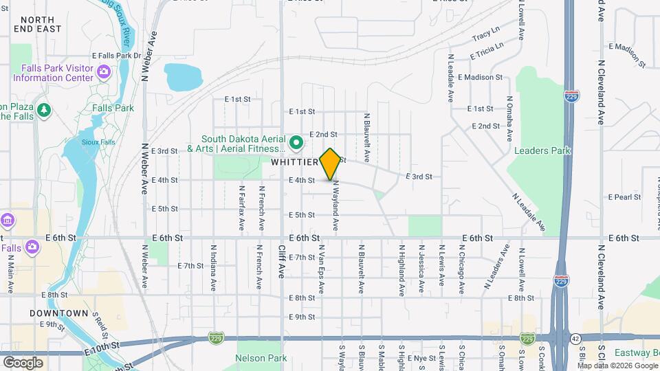 1329 E 4th St Map and Location Details