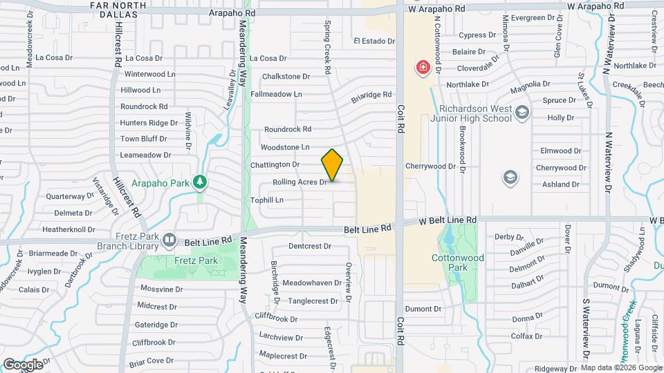 7806 Rolling Acres Dr Map and Location Details