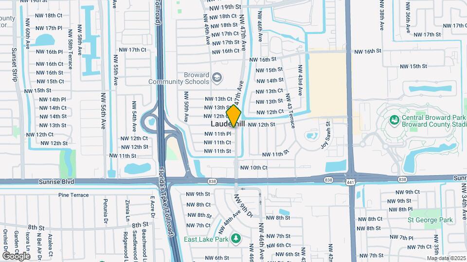 4701 NW 11th Pl Map and Location Details