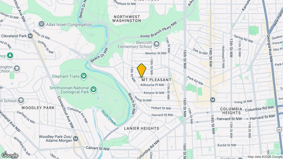 1830 Lamont St NW Map and Location Details