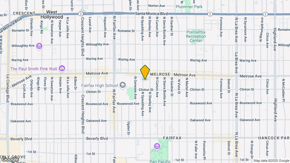 630 N Spaulding Ave Map and Location Details