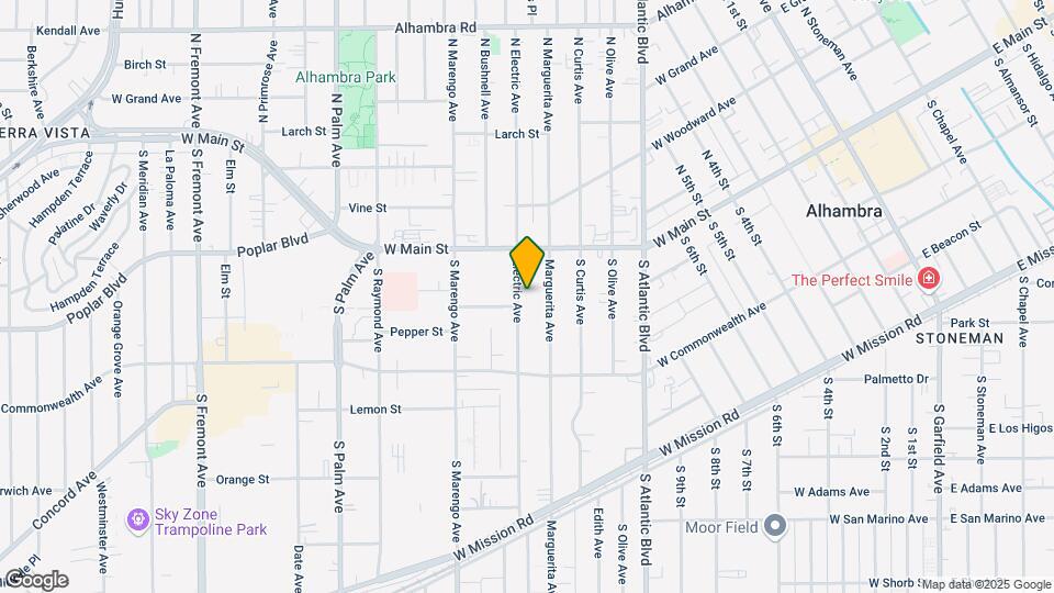 104 S Electric Ave Mapa y Detalles de la Ubicación