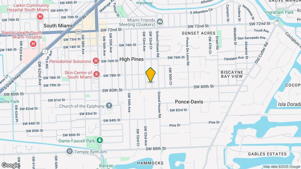 7930 SW 52nd Ct Map and Location Details