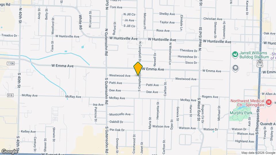 2001 Westwood Ave Map and Location Details