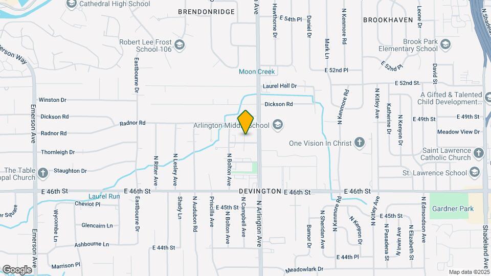 5938 Devington Rd Map and Location Details