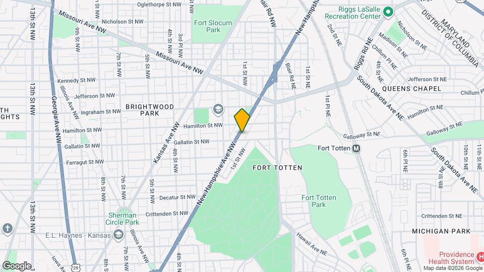 5105 New Hampshire Ave NW Map and Location Details