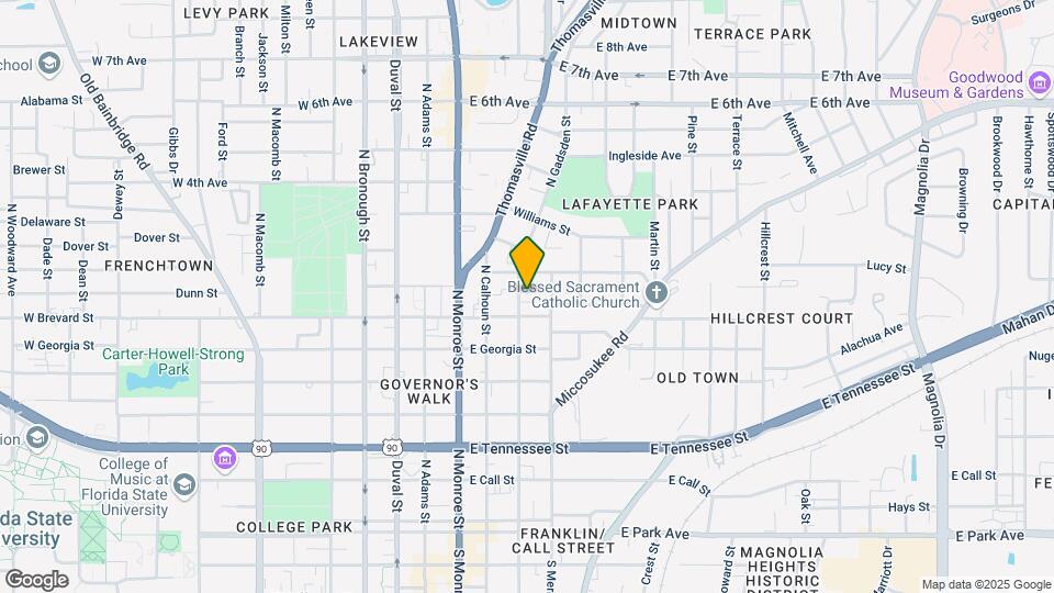 719 N Gadsden St Map and Location Details