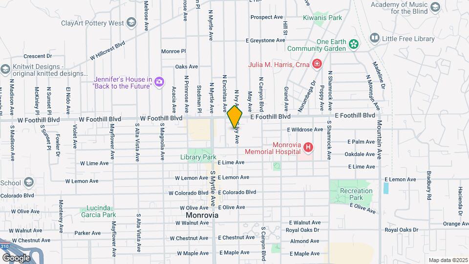 129 S Ivy Ave Map and Location Details