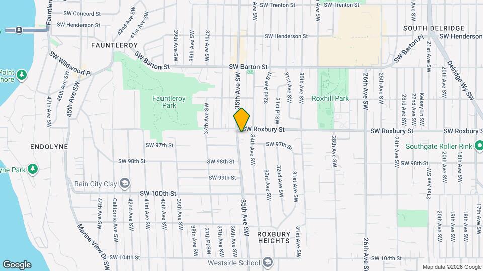 3421 SW Roxbury St Map and Location Details