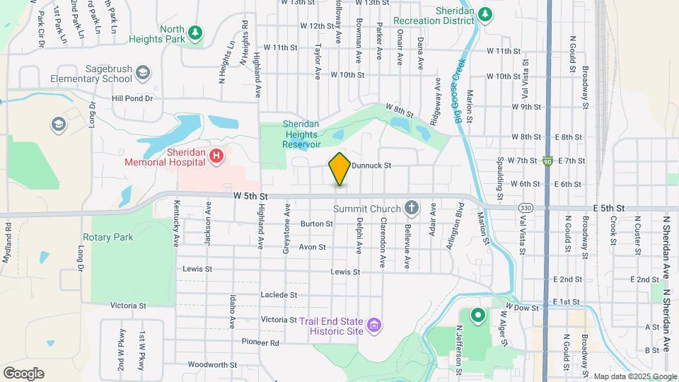 859 W 5th St Map and Location Details